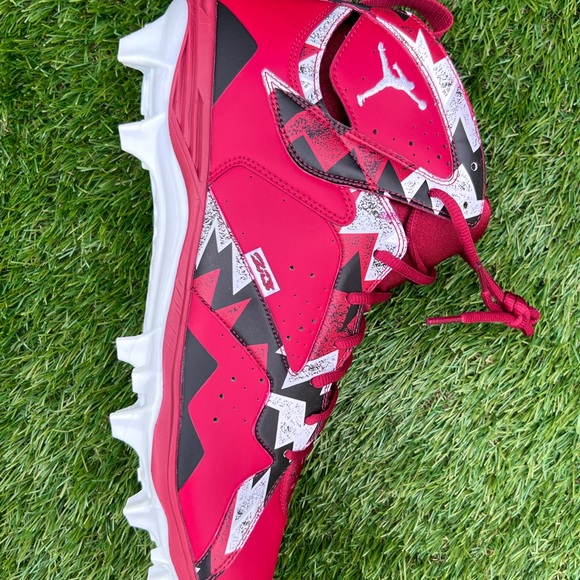 DV7324-661 13 Jordan 7 Force Savage Oklahoma Sooners PE Football Cleats
NO BOX - Picture 8 of 11